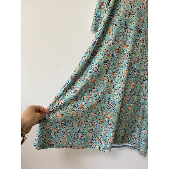 Nuu Muu GoBe Pirouette VNeck Aline Geometric Minidress XL Proformance Stretch - Picture 3 of 10